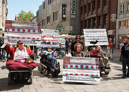 Demo in der Fugngerzone